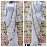 Saree Style Georgette Gown.