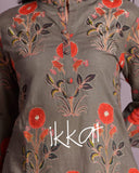Ikkat Cotton Kurti Palazzo for Women
