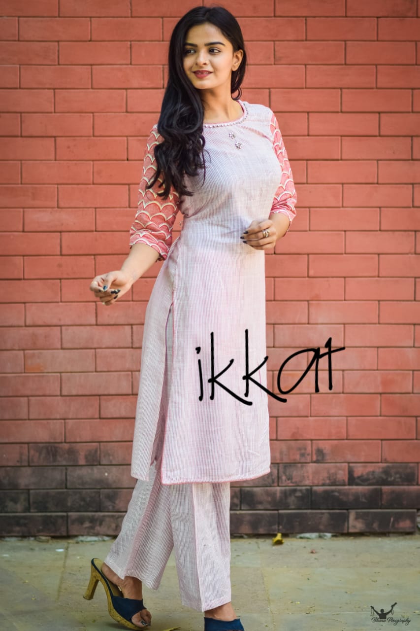 Beautiful Mix-Match Pure Cotton Kurti Palazzo Material For Summers -TT –  www.soosi.co.in