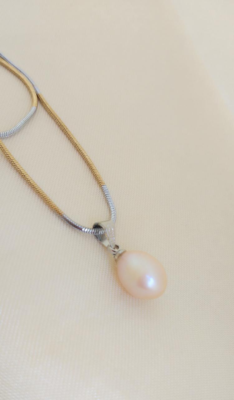 Toniq Gold Plated Pearl PendantLayered Necklace For Women