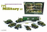 Military Green Kids Die cast toy set  of 7 pieces