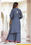 Grey Kurti with  Sharara