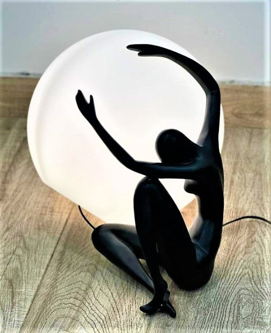 Black Finish Designer Lamp -SP001BL