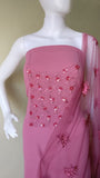 Stylish Pink Georgette top with net embroidered Duppatta-CFSSM02