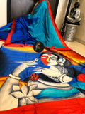 HAND PAINTED SAREE WITH CHEMICAL FREE PAINT FR WOMEN-SIHPS001