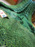 Moss Green Pure Bengal Tussar Cutwork Sarees with Running Blouse piece-SARAS001GR