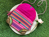 PINK BEAD BOHO STYLE CLUTCH BAG FOR WOMEN-JCBCB001