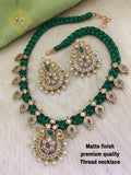 PREMIUM QUALITY MATTE FINISH THREAD NECKLACE SET  FOR WOMEN-SDTN001