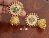 SURYAMUKHI GOLDEN STONES JUMKA  FOR WOMEN -CJWGJ002G