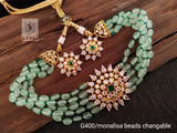 MONALISA BEADS CHANGEABLE CHOKER NECKLACE SET FOR WOMEN-MCNS001