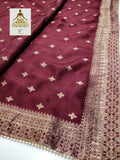 Embroidered Chanderi Salwar Suit Material With Chanderi Dupatta -SSMW0013