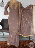 GEORGETTE KURTA GHARARA WITH DUPATTA-OFZ001