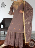 GEORGETTE KURTA GHARARA WITH DUPATTA-OFZ001