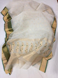 PURE ORIGINAL AUTHENTIC WHITE KATAN SILK SAREE FOR WOMEN-SAPW001