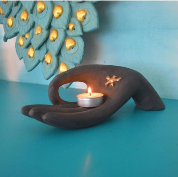 The Mudra Tealight Candle Holder-HDTHM001