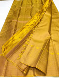 GOLDEN KORVAI KANJIVARAM SILK SAREE FOR WOMEN-0220483