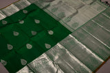 GREEN BRIDAL PURE KANJEEVARAM SILK SAREE FOR WOMEN- 0220550