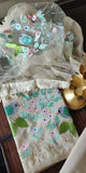 Papiha Beautiful Cotton Jute Hand painted Suit with embroidery-SSMW0011
