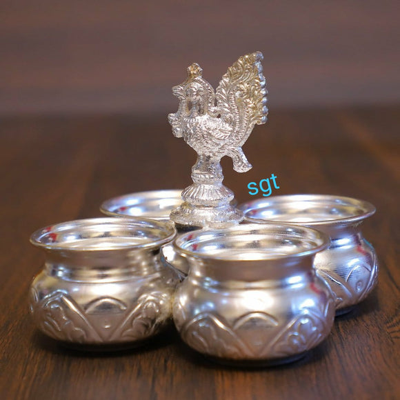 German Silver Washable 4 Cups Panchwala life Time usable-SGWOO2P
