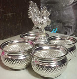 German Silver Washable 4 Cups Panchwala life Time usable-SGWOO2P