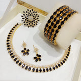 DEEPIKA NECKLACE SET WITH RING AND BANGLES COMBO-SKDJ3NSC001