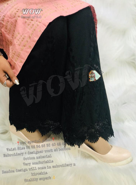 Black Wow Brand of U.O wow special Palazzo for Women-SCWP001B