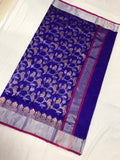 GOLDEN PARROTS  ORIGINAL AUTHENTIC CHANDERI SILK AND COTTON SAREE FOR WOMEN-SACS0011