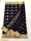 ORIGINAL AUTHENTIC CHANDERI SILK AND COTTON SAREE FOR WOMEN-SACS001W