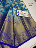 Launching the most beautiful Kanchi Organza saree with zari weaving all over the saree-ESCSW001