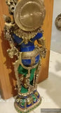 God Krishna Idol Kanha Statue Kanahiya Sculpture Hand Craft Showpiece 30 inches Big size (Brass, Multicolour)-SGWBS001