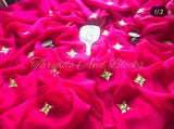 Diamond chiffon fabric with danka kasab work Saree for Women-JLM1001