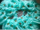 Diamond chiffon fabric with danka kasab work Saree for Women-JLM1001