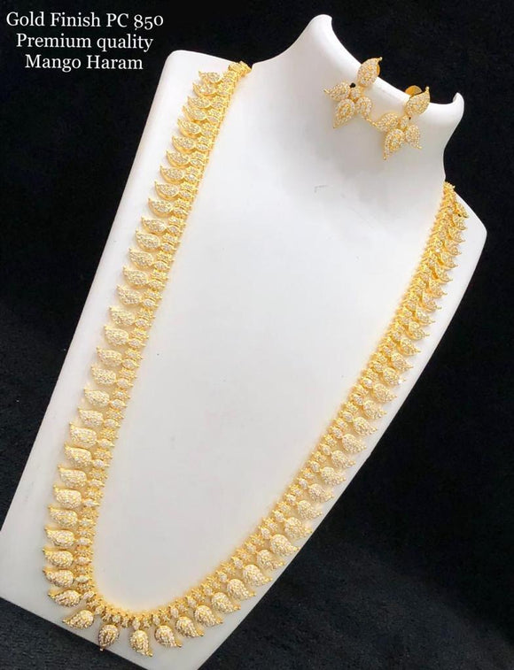 GOLD FINISH PREMIUM QUALITY LONG MANGO NECKLACE FOR WOMEN-RJHNSW001850