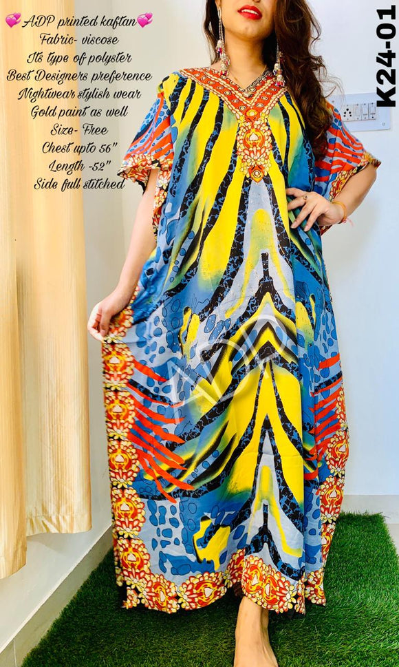 ADP printed kaftan for Women -ADPPK001