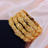 SET OF 4 GOLD PLATED BANGLES  FOR WOMEN-LGCBW001