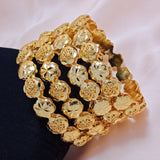 SET OF 4 GOLD PLATED BANGLES  FOR WOMEN-LGCBW001