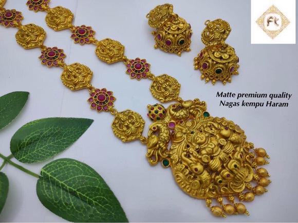 PREMIUM QUALITY MATTE FINISH KEMP NECKLACE SET FOR WOMEN-MFNSW0022