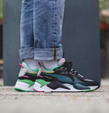 WHITE/GREEN  FASHION SNEAKERS /RUNNING MEN SHOES-FSMSS13001