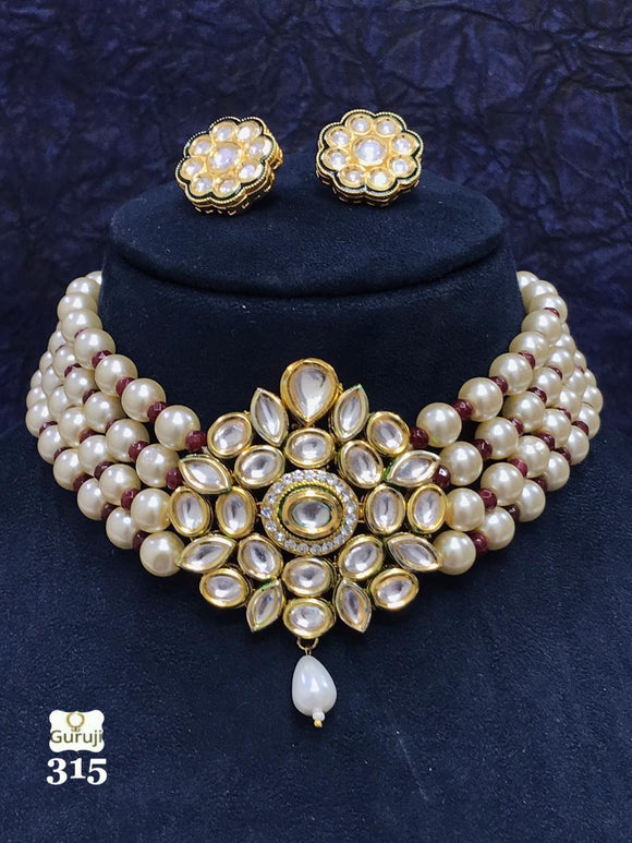 ROYAL BRIDAL KUNDAN NECKLACE SET FOR WOMEN -MOE5NSW052