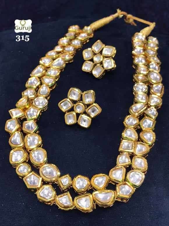 SAGARIKA, ROYAL BRIDAL KUNDAN NECKLACE SET FOR WOMEN -MOE5NSW057
