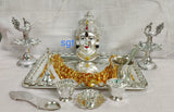 FESTIVAL SPECIAL GERMAN SILVER PUJA THALI-SGWPT0033