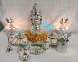 FESTIVAL SPECIAL GERMAN SILVER PUJA THALI-SGWPT0033