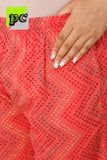 Orange Pink Cotton  Kurti  palazzo for Women-RF1KPW0022