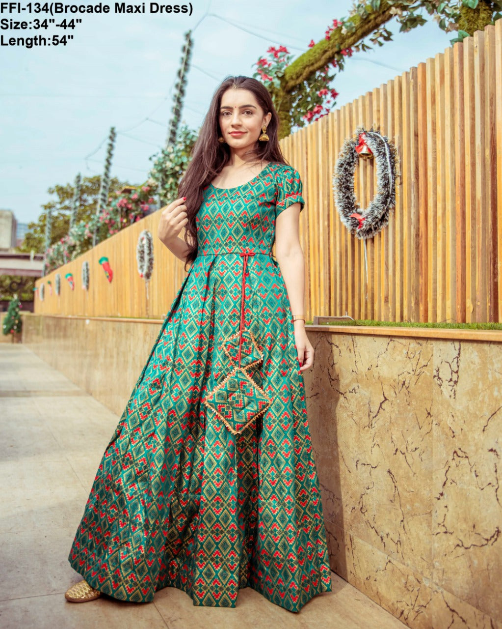 Beautiful cotton Fabric gown style kurti  Aakhiya