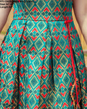 LOVELY BLUE IKKAT LONG GOWN /KURTI FOR WOMEN -RCLKGW001