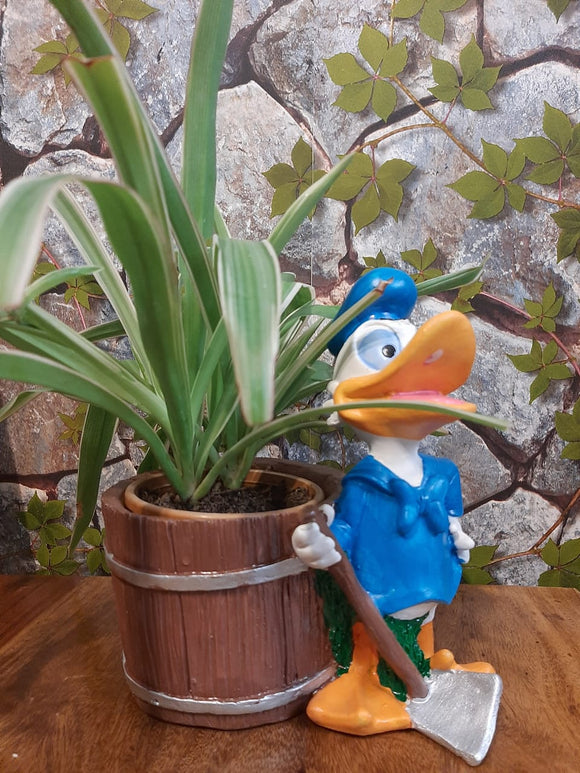 Blue Donald Duck With a  Ceramic Planter -HDV4CP001DD