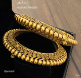 RAJWADI COPPER MATTE GOLD FINISH BANGLES FOR WOMEN -MOERBW002