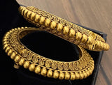 RAJWADI COPPER MATTE GOLD FINISH BANGLES FOR WOMEN -MOERBW002