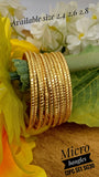 SET OF 12 MICRO GOLD PLATED BANGLES FOR WOMEN -SARABW001