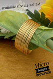 SET OF 12 MICRO GOLD PLATED BANGLES FOR WOMEN -SARABW001
